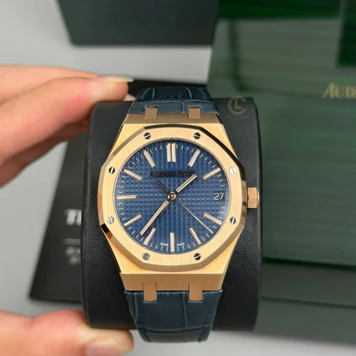 Audemars Piguet Royal Oak 15510OR Yellow Gold 41mm Blue Dial - VIP Version